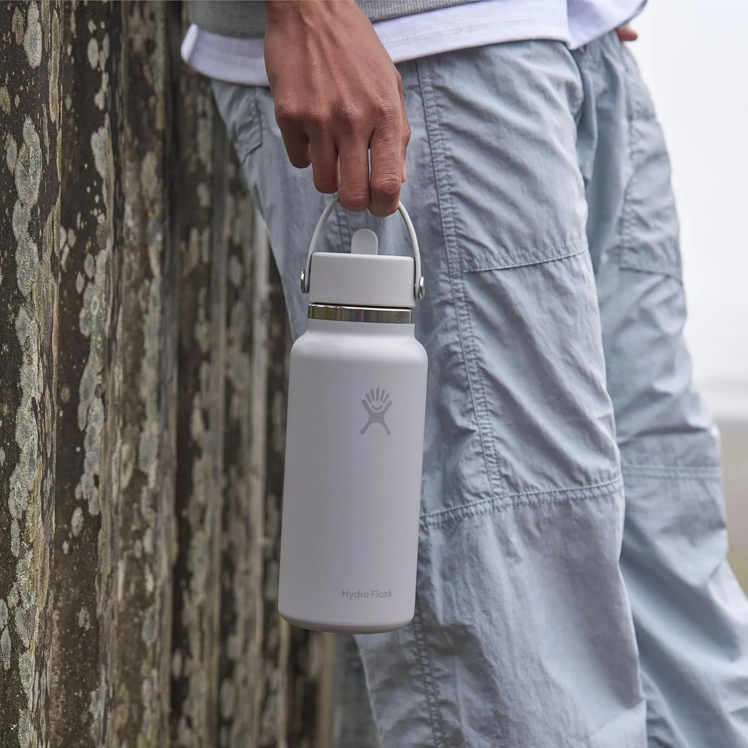 Hydro Flask Water Bottle - Insulated Stainless Steel - Wide Straw Lid, Non Spill, Leakproof in 32 Oz Pink Primrose Gold