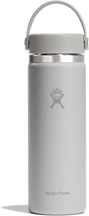 Hydro Flask Wide Mouth vacuum insulated stainless steel water bottle with leakproof closeable lid for cold water drinks, sports, travel, car and school