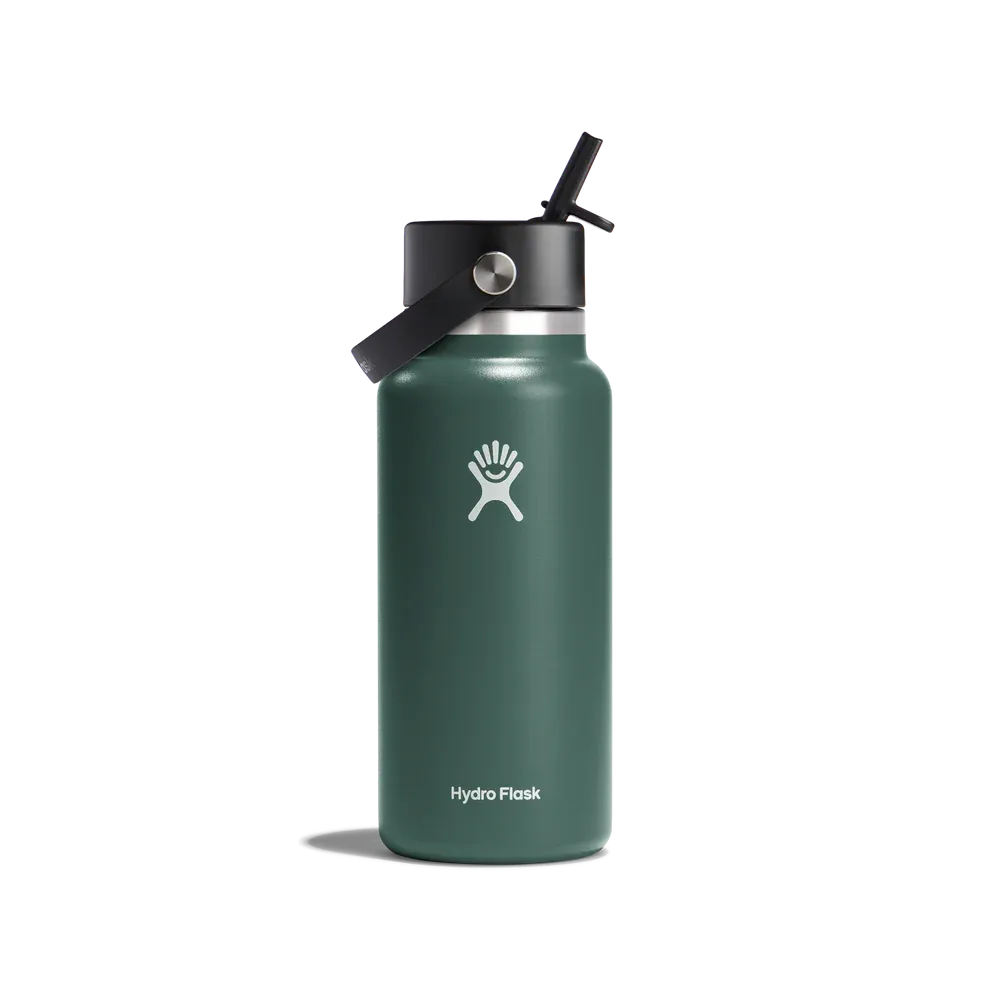 Hydroflask 32oz Wide Mouth with Flex Straw Cap
