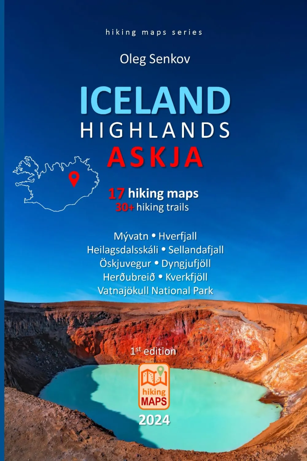 ICELAND, Highlands, Askja, hiking maps: for hikers, landscape photographers, nature lovers, digital nomads, travelers Paperback – April 15, 2024