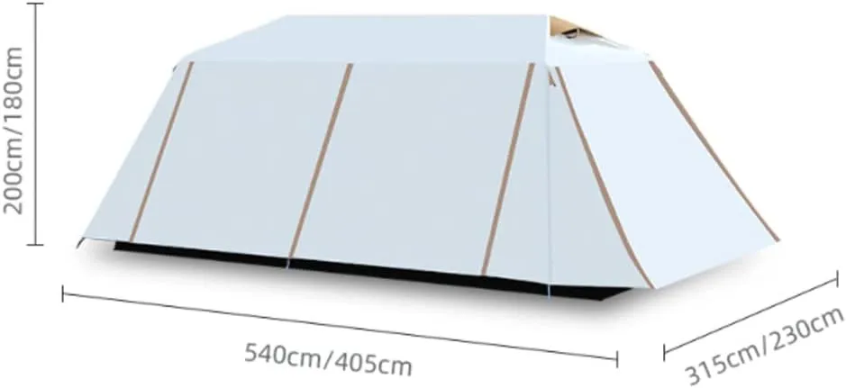 Indian Tent Tipi Outdoor Waterproof Double Layer Camping Tower Tent Family Camping Tent Yurt Teepee Tent for Outdoor Hiking 3-4 Person