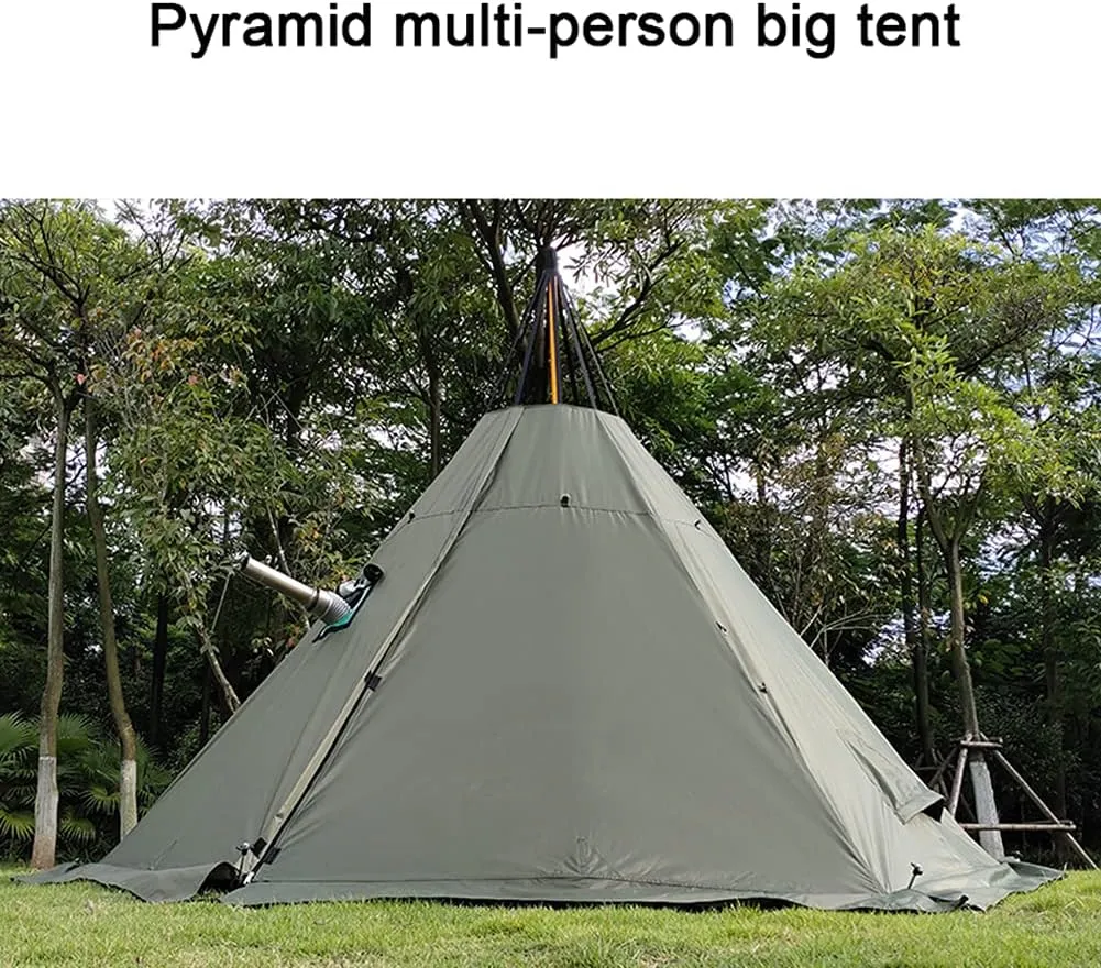 Inflatable Camping Tent for 4-6 Person, 4 Season Waterproof & Windproof Air Tents with Pump, Easy Setup Cabin Camping Tent with Mesh