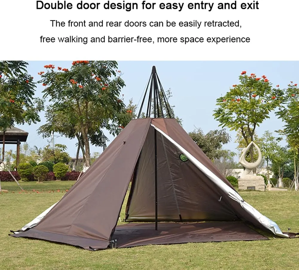 Inflatable Camping Tent for 4-6 Person, 4 Season Waterproof & Windproof Air Tents with Pump, Easy Setup Cabin Camping Tent with Mesh