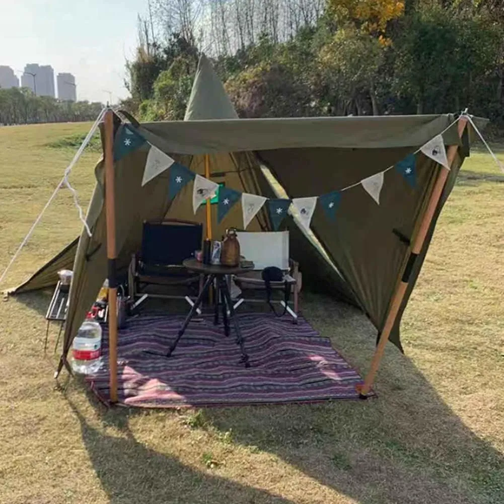 Inflatable Camping Tent for 4-6 Person, 4 Season Waterproof & Windproof Air Tents with Pump, Easy Setup Cabin Camping Tent with Mesh