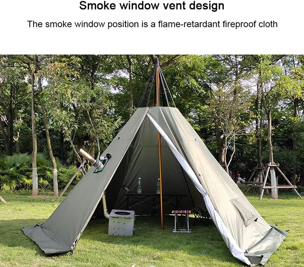 Inflatable Camping Tent for 4-6 Person, 4 Season Waterproof & Windproof Air Tents with Pump, Easy Setup Cabin Camping Tent with Mesh