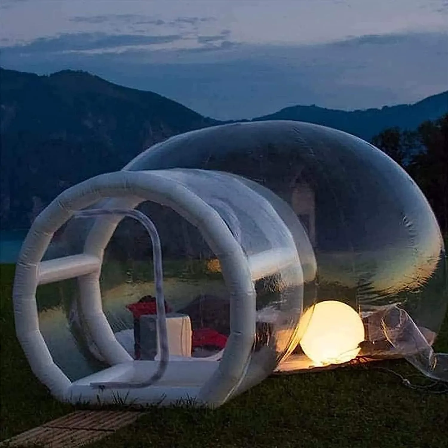 Inflatable Transparent Dome Tent,Dome Backyard Tent – Camping House Shelter – Outdoor Greenhouse Dome Igloo for Winter – Gazebos Garden Home for Picnic, Sunroom