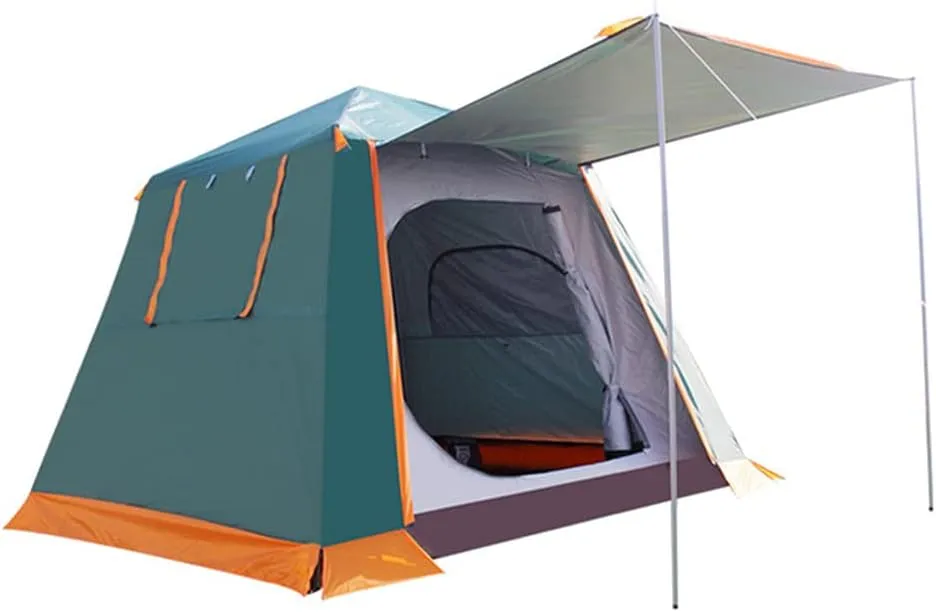 Instant Automatic Pop Up Camping Tent Easy Set Up Family Tent Perfect for Beach, Outdoor, Traveling,Hiking,Camping, Hunting, Fishing (Green 210X210X175CM) (Green 240X240X190CM)