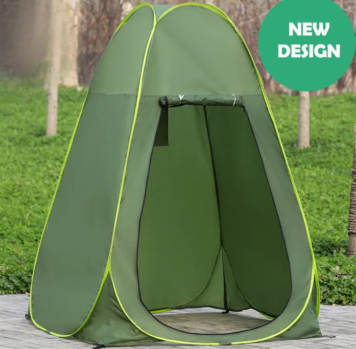 Instant Pop Up Camp Toilet Portable Outdoor Shower Privacy Shelter Tent with Bag
