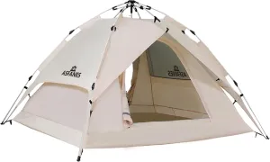 Instant Pop-Up Camping Tent for 2 People, Ultralight Dome Shelter for 4 Seasons, Waterproof & Windproof Design with Detachable Outer Tarpaulin and Dual Layers