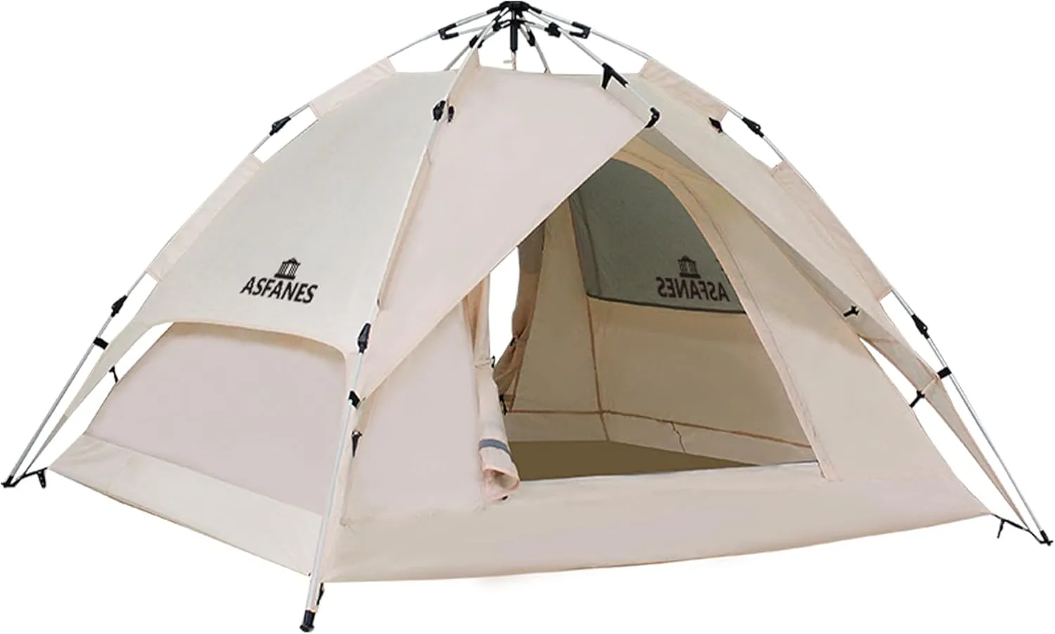 Instant Pop-Up Camping Tent for 2 People, Ultralight Dome Shelter for 4 Seasons, Waterproof & Windproof Design with Detachable Outer Tarpaulin and Dual Layers