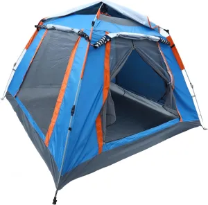Instant Setup Folding Camping Tent Family Tent 4-Person Oxford Cloth Waterproof
