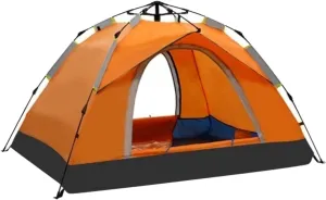 Instant Tent,3/4 Person Pop Up Camping Tent,Quick Setup Small Tent for Camping - Easy Set Up Fully Waterproof,Double-Thick Fabric, and Included Carry Bag, Sets Up in 60 Seconds