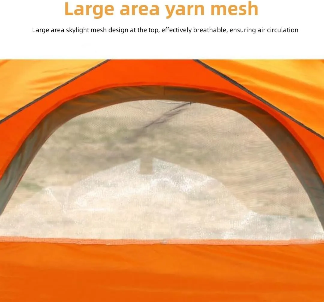 Instant Tent,3/4 Person Pop Up Camping Tent,Quick Setup Small Tent for Camping - Easy Set Up Fully Waterproof,Double-Thick Fabric, and Included Carry Bag, Sets Up in 60 Seconds