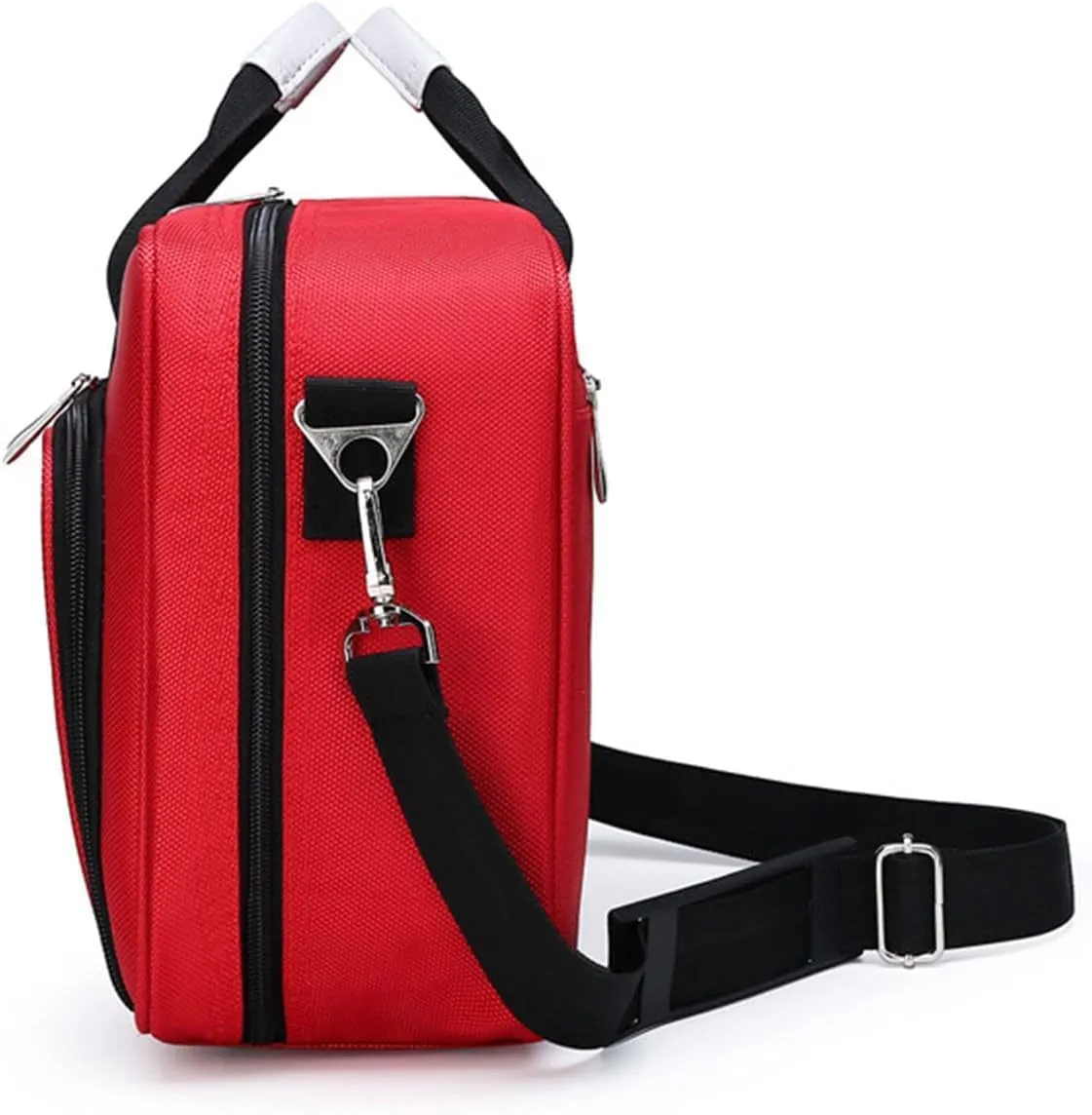 IOCCIOBB Professional Empty First Responder Bag Emergency Shoulder Bag Empty, Trauma First Aid Kits Storage Bag with Handle for Home, Office, and Outdoor Adventures(Red)