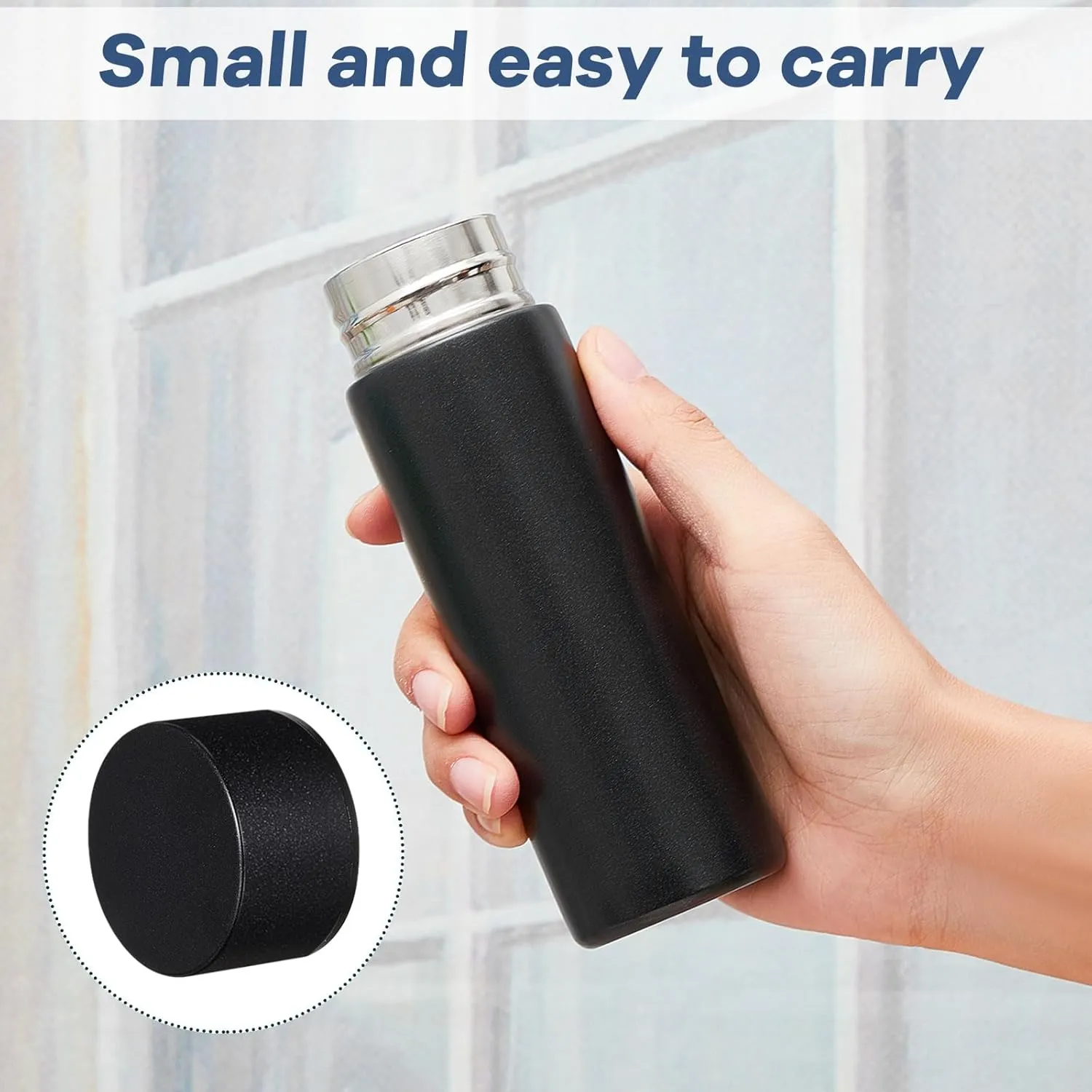 Irenare 5oz Mini Water Bottle Mini Insulated Stainless Steel Bottle Purse Water Bottle Cute Leak Proof Flask Keeps Drink Cold and Hot for Purse Women(Colorful,4 Pieces)
