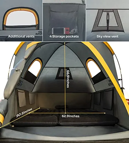 JoyTutus Pickup Truck Tent 2-Person Waterproof