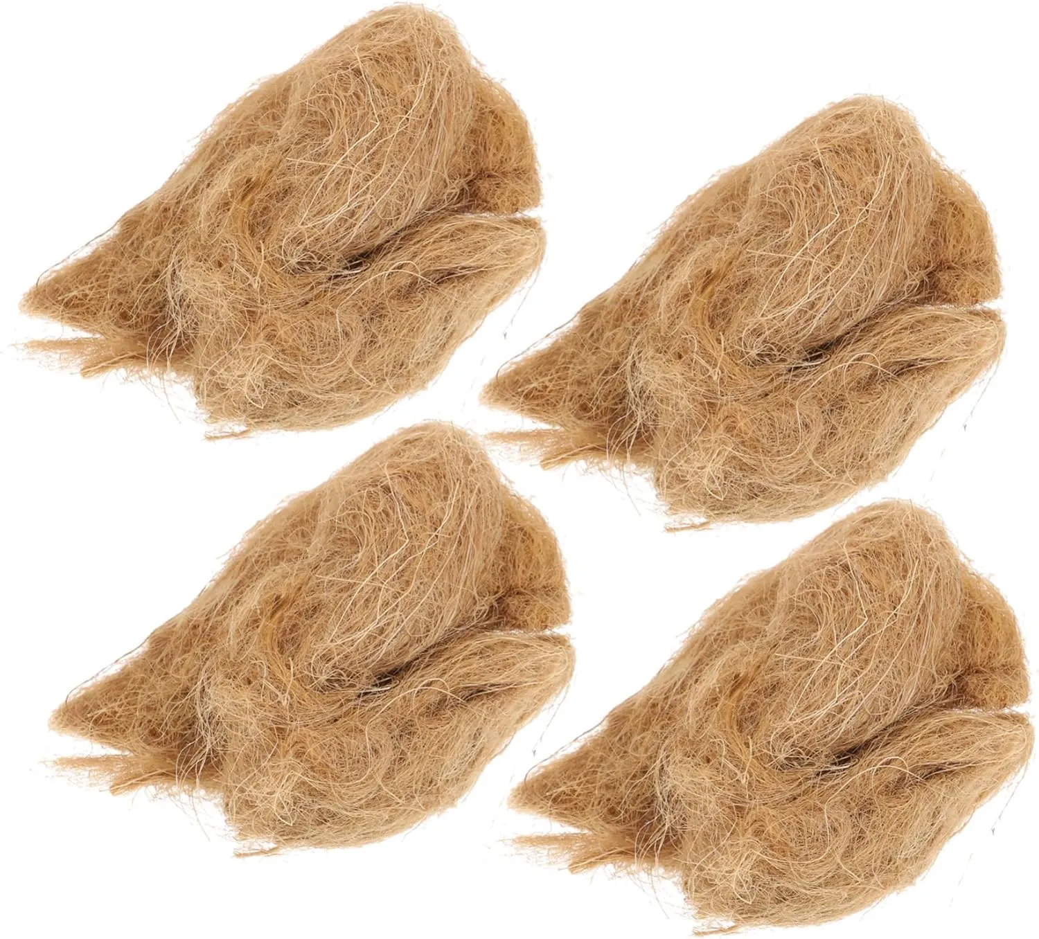 Jute Fire Starter Camping Accessory 4 Pack Natural Fire Starter for Emergency and Outdoor Use