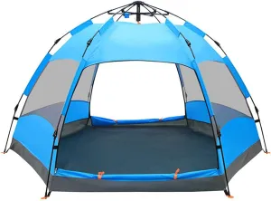 JYYBN Colorful Life Camping Tent Outdoor Fully Automatic Quick-Opening Free to Build Camping Tent Multi-Layer Double-Layer Thickening Waterproof Spacious Large Space Lightweight and Portable