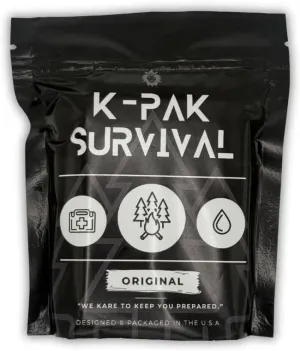 K-Pak Survival Care Package, Pocket-Sized Outdoor Survival Kit for Camping, Adventures, Emergencies, Prepping, and Everyday Carry