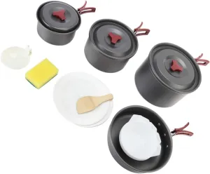 KESYOO 1set Folding Camping Cookware Portable Cooking Equipment for Food-Grade Material Space-Saving Design for Hiking Picnics and Camping Activities
