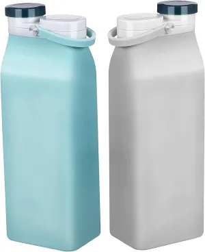 KESYOO 2 Pcs Silicone Water Cup Big Water Bottle Drink Bottles Collapsible Kettles