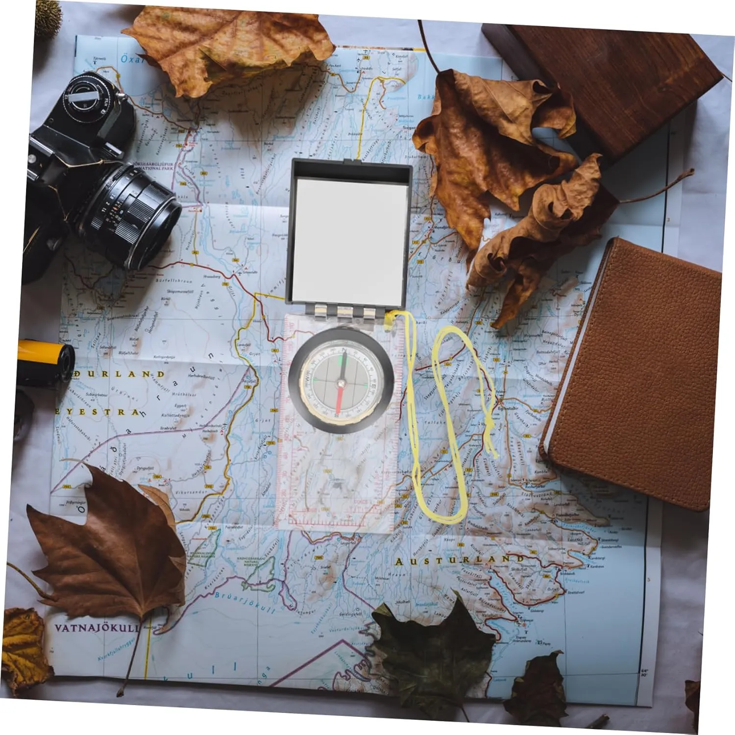 KESYOO Map Ruler Compass Hiking Gear Hiking Tools Surveying Pocket Compass Mapping Tool Survival Compass Hiking