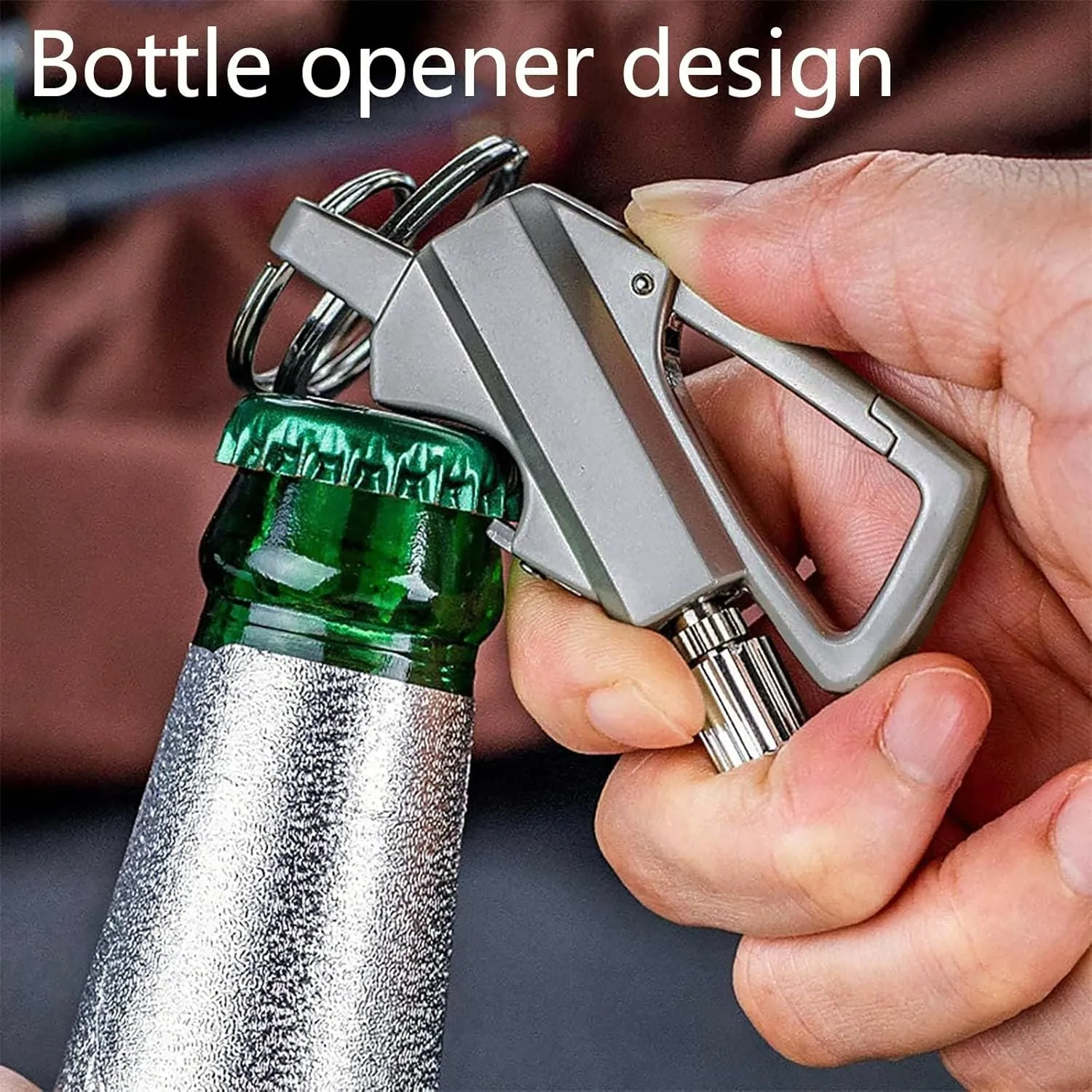 Keychain Lighter Kerosene Refillable for Outdoor Hikers Campers Waterproof Matches Lighter Portable Push - Pull Buckle Design(2-Pack 2)