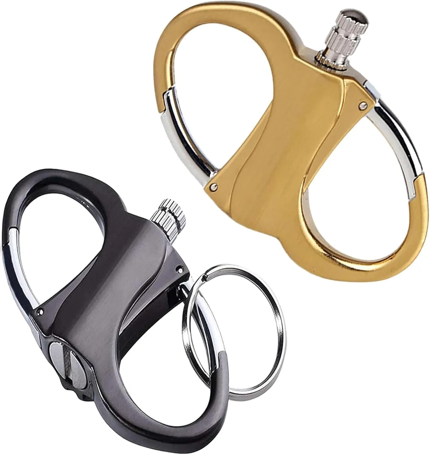 Keychain Lighter, Lighter Key Chain, Fire Starter Key Ring, Metal Keychains Lighters for Outdoor Car and Home
