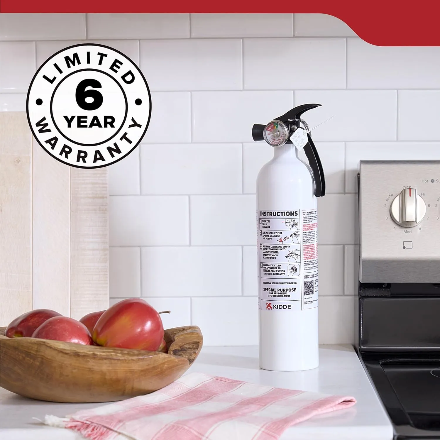Kidde Fire Extinguisher for Kitchen, Residential, Single-Use, 711A