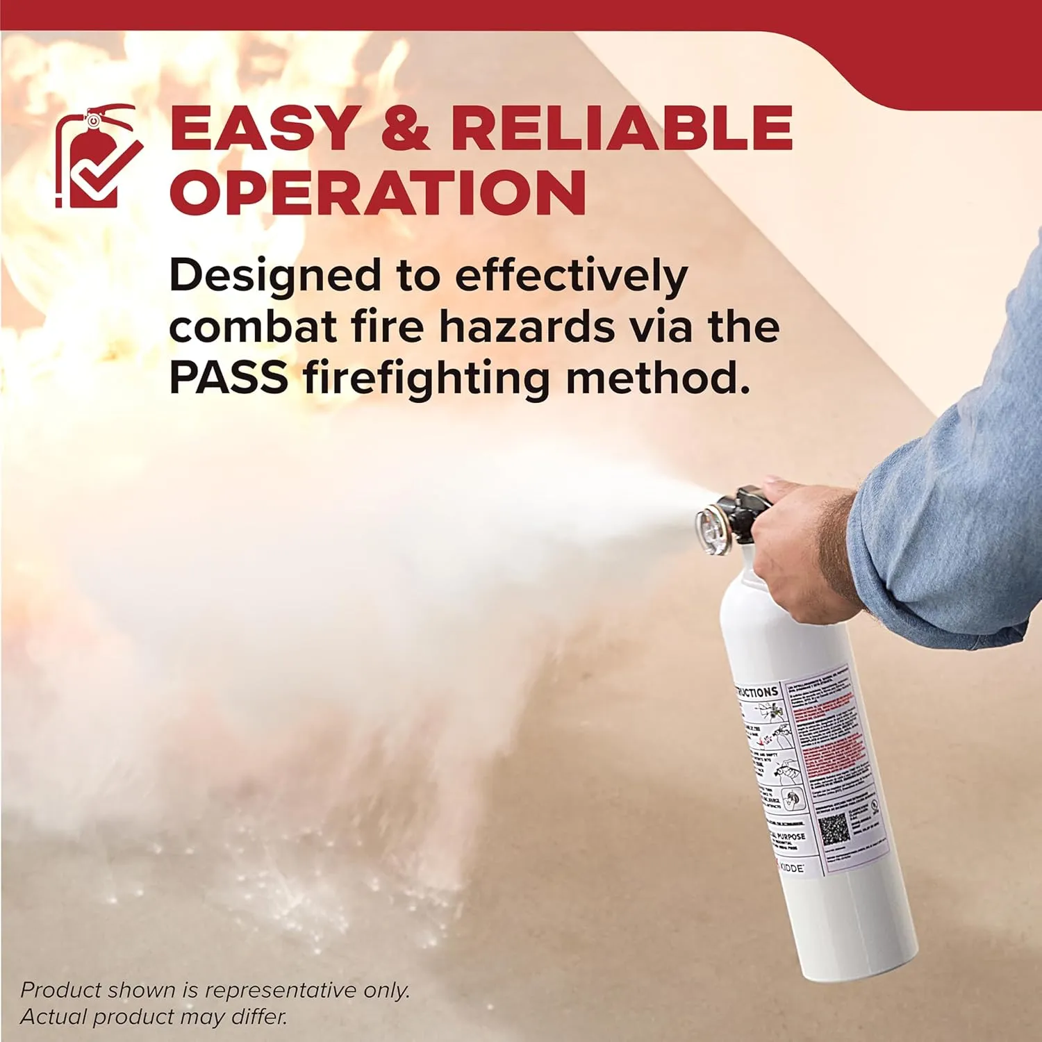 Kidde Fire Extinguisher for Kitchen, Residential, Single-Use, 711A