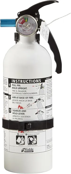 Kidde Fire Extinguisher for Vehicles, Cars, Trucks, Single-Use 5BC