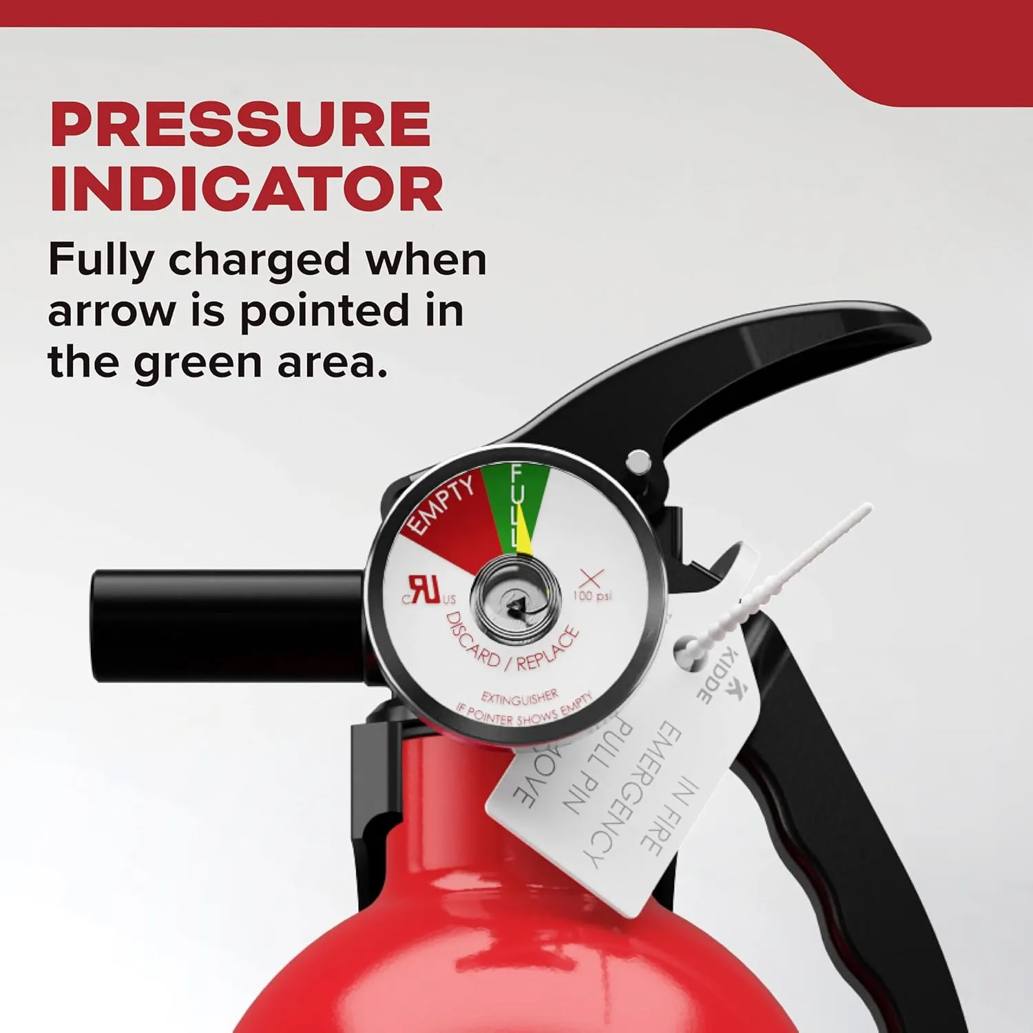 Kidde Multi Purpose Fire Extinguisher for Home, Office, Dorm, Residential, 1A10BC