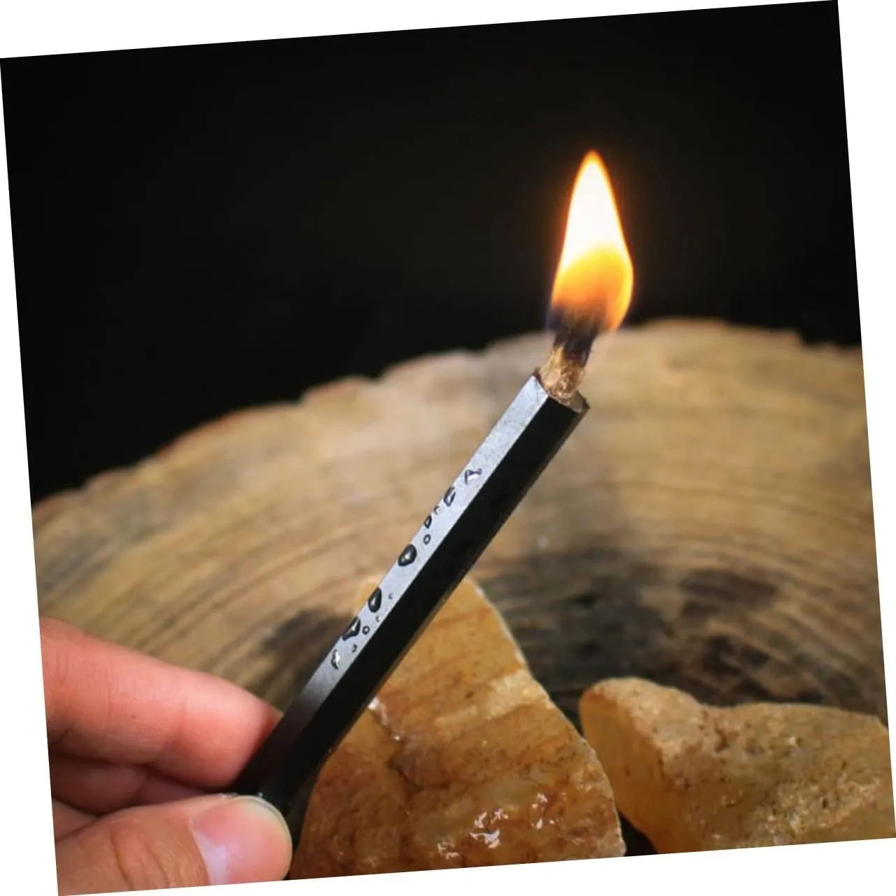 Kisangel 12 Pcs Wax-Soaked Kindling Camping Toiletries Outdoor Stuff Wire Kit Jute Tinder Cord Wick Rope Fire