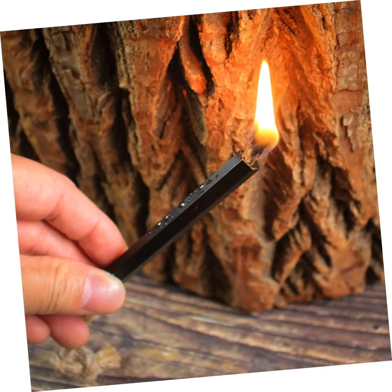 Kisangel 12 Pcs Wax-Soaked Kindling Camping Toiletries Outdoor Stuff Wire Kit Jute Tinder Cord Wick Rope Fire