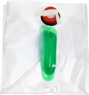 Kisangel 2pcs Portable Water Container Bag Outdoor Water Storage for Camping and Emergency Preparedness Transparent Wide-mouth Opening