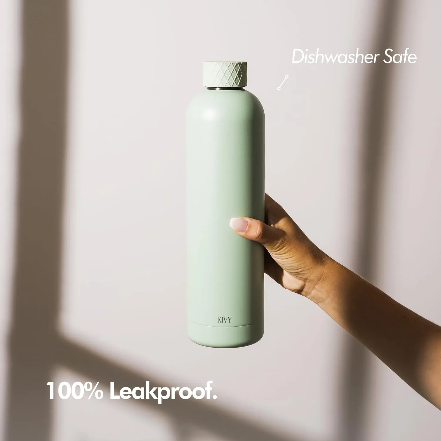 KIVY Insulated Water Bottle (Sage Green, 33.8 Ounces)