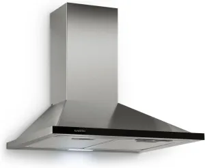 Klarstein Galina Cooker Extractor Hood - Exhaust Hood, Extract Air, 60 cm, 350 m³/h, 67.5W Power, LED, Simple Control, Elegant, Convenient, Stainless Steel, Acrylic Glass, Silver