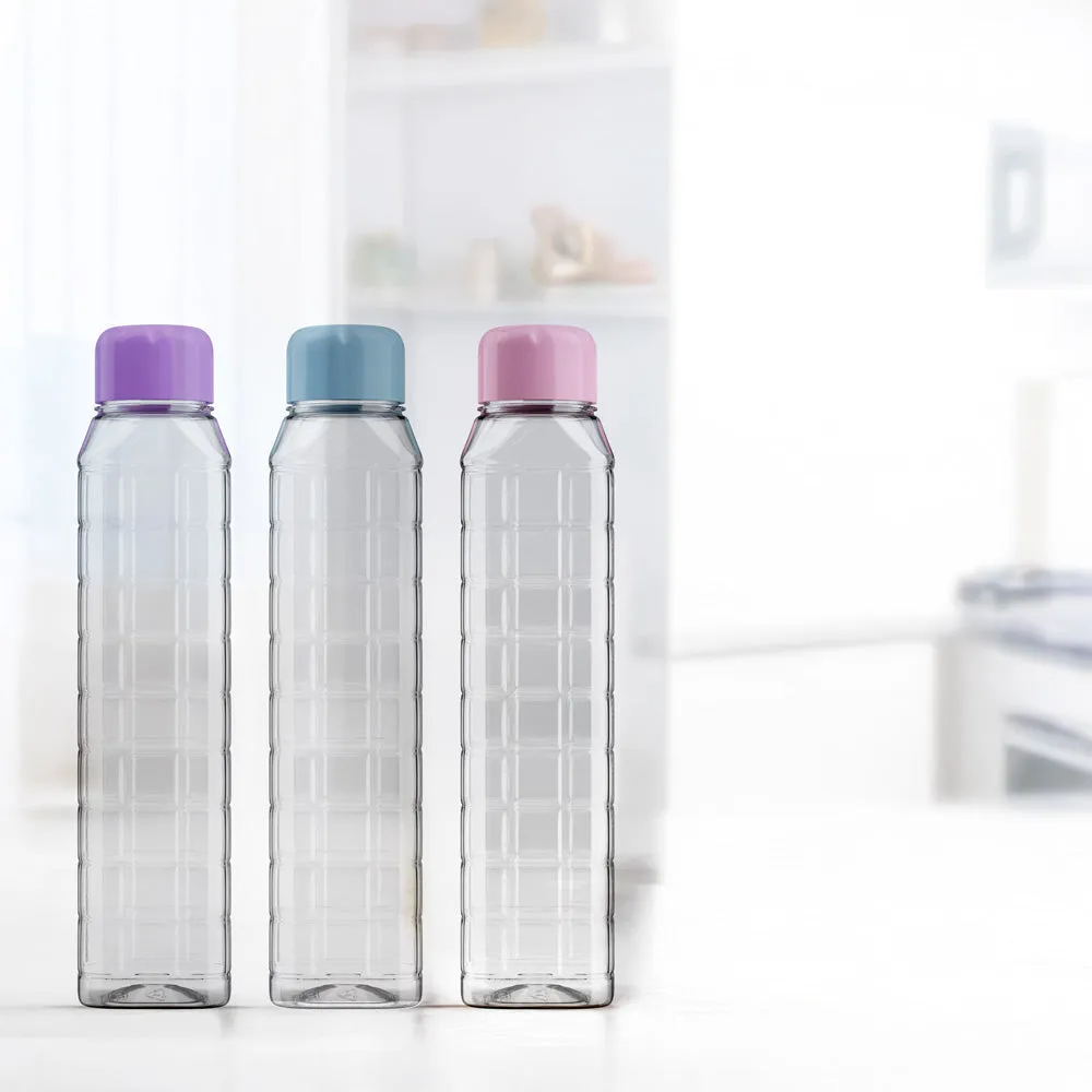 Kolorr PET Plastic Water Drinking Bottle 1L Assorted Colours 11843 (Parcel Rate)