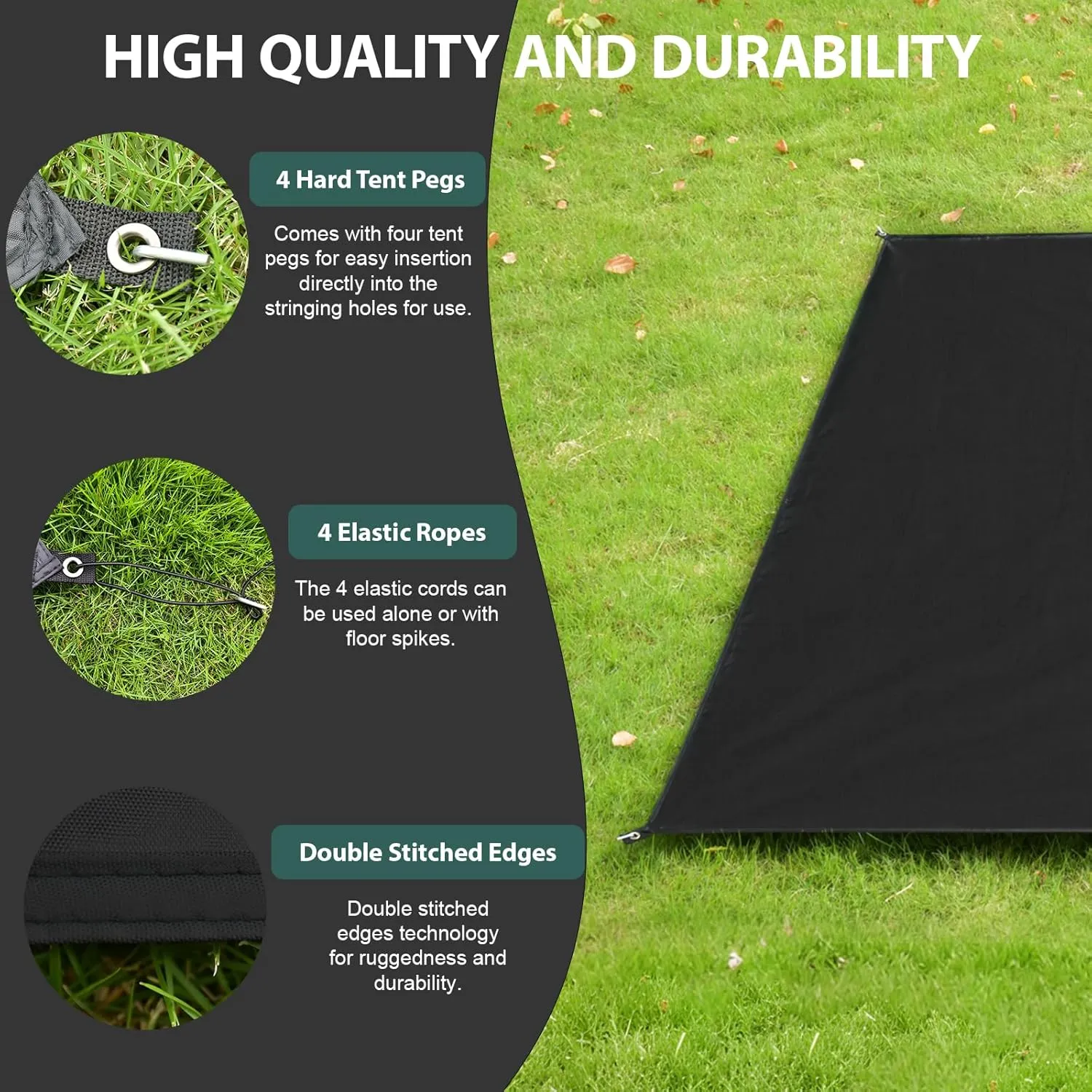 KRUI Tent Footprint Waterproof