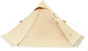 Large 12 Person 4 Season Cotton Canvas Bell Tent with Stove Hole for Family Camping & Hunting