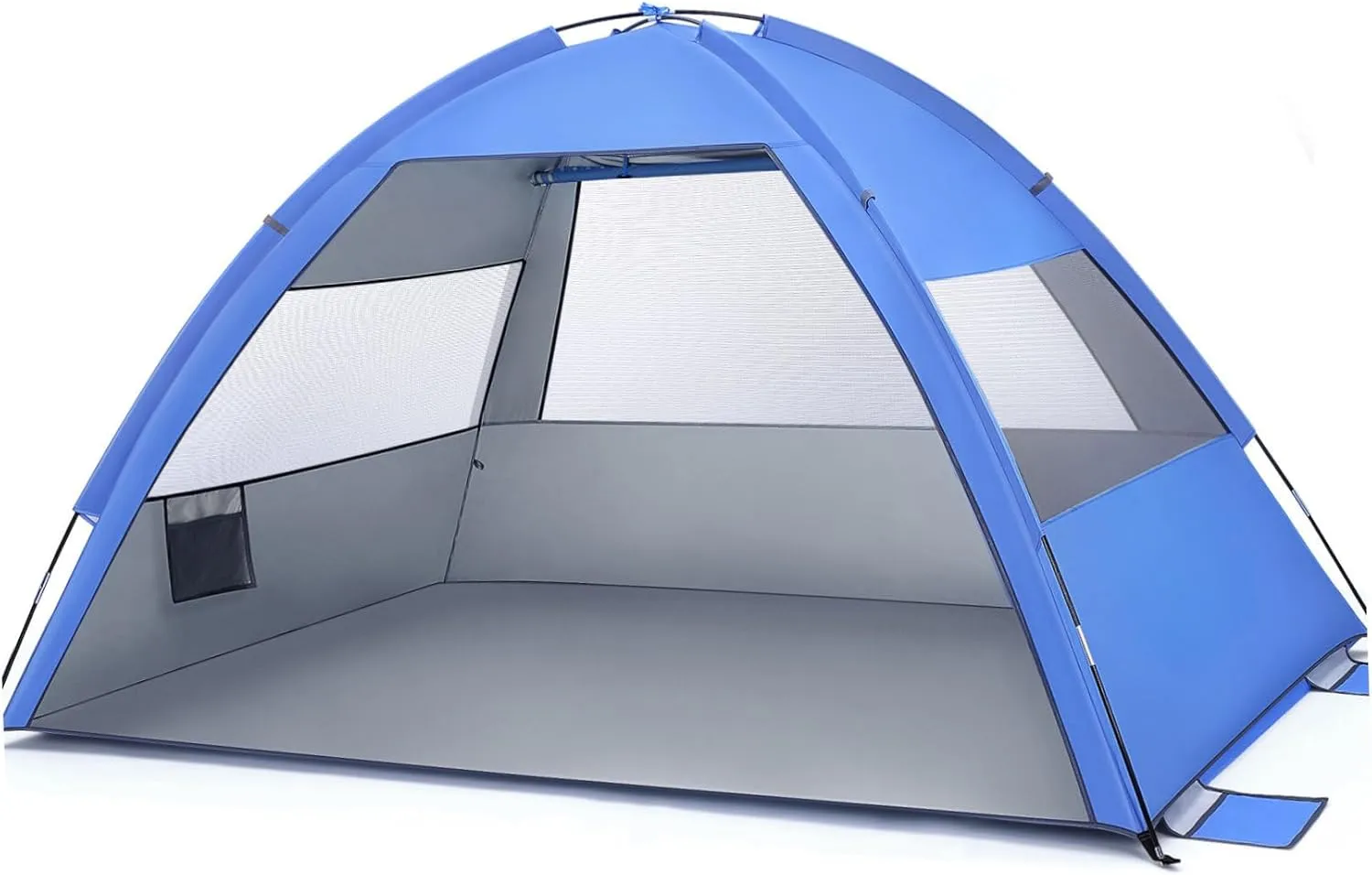 Large Beach Tent 659c - Portable Sun Shade Shelter for Family Camping, Hiking, Vacation - Easy Setup, Uv Protection, Waterproof, Fits 3-4 People (Navy)