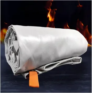 Large Fibreglass Fire Blanket for Car, Emergency Fire Blanket for Car with Carry Bag， Survival Safety Fire Blanket for Automobiles, Motorcycles, Warehouses, House(6x8m/19.7x26.2ft)