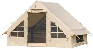 Large Inflatable Camping Tent, Outdoor Camping Inflatable House Tent, Outdoor Inflatable Camping Tent, 2-4 Person Inflatable Glamping Tent, Family Part Tents, Waterproof Tents, for Traveling