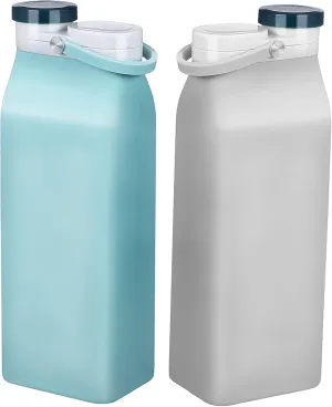 Leakproof Silicone Water Bottle Collapsible Portable Reusable Sports Water Bottle Travel Kettle