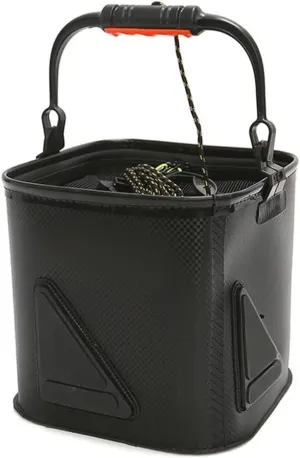 LEIYAN Collapsible Fishing Bait Bucket Portable Multi-Functional Fish Live Lures Bucket,Portable Water Bucket Live Fish Container EVA Fishing Bait Bucket for Fishing Hiking Boating