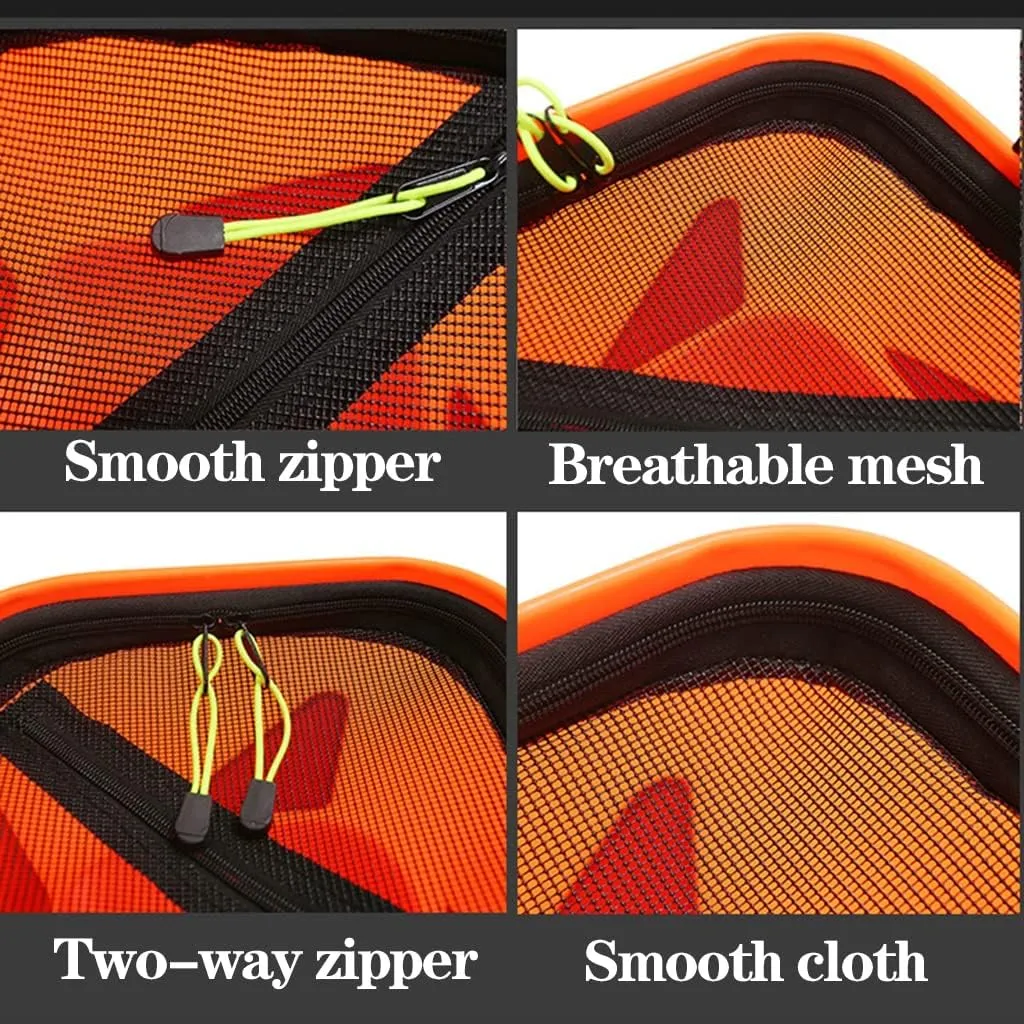 LEIYAN Collapsible Fishing Bait Bucket Portable Multi-Functional Fish Live Lures Bucket,Portable Water Bucket Live Fish Container EVA Fishing Bait Bucket for Fishing Hiking Boating