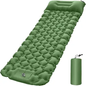 Lightweight Camping Mat with Air Pillow Portable Air Mattress Waterproof Backpacking Sleeping Pad