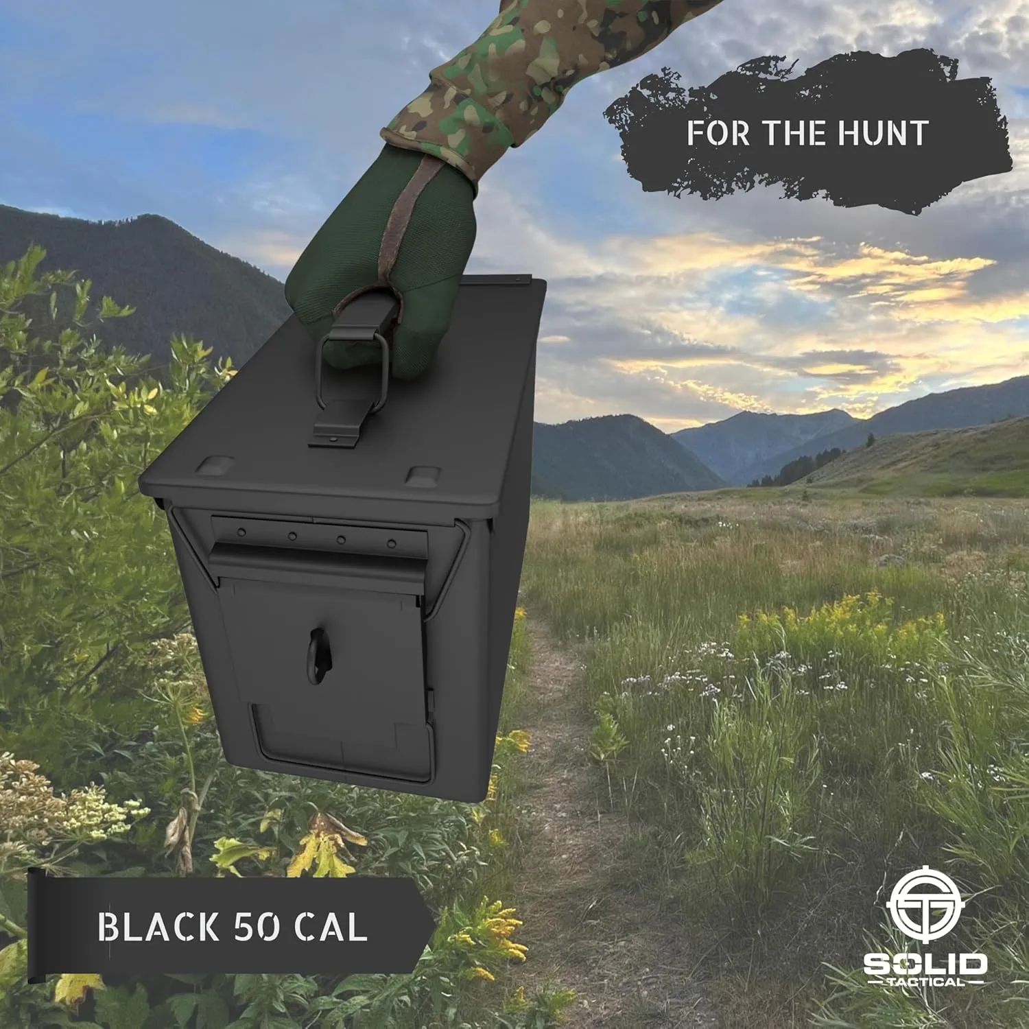 Lockable 30 & 50 Cal Metal Ammo Storage Box 9mm - Military & Army Steel Ammo Can for Ammunition Storage - Waterproof Ammo Crate Utility Box