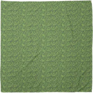 Lunarable Bandana Scarf, Vegetable Art Cabbage Hand Drawn, Green Yellow and Black