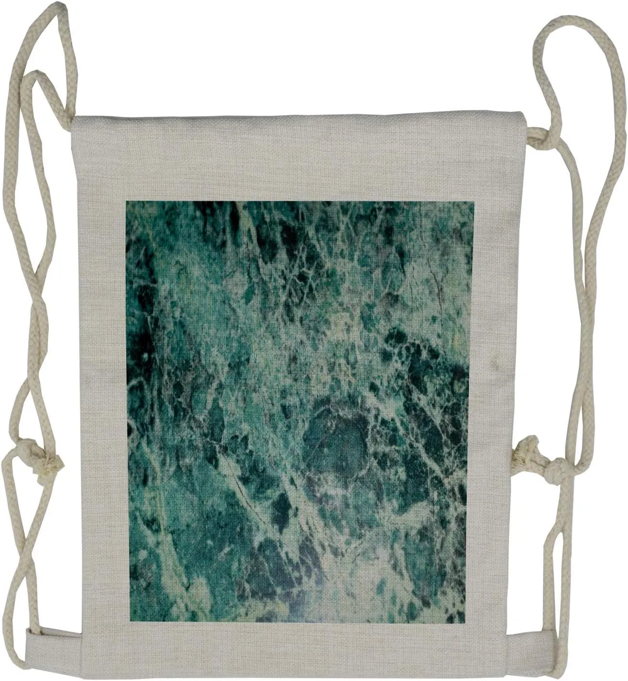 Lunarable Marble Drawstring Backpack, Gem Formation Geology, Sackpack Bag